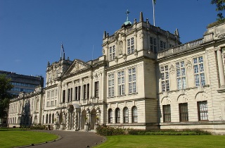 Cardiff University main student building