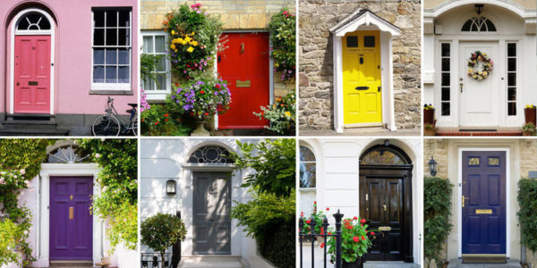 A selection of well presented front doors