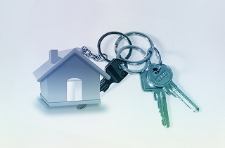 Tenant keys on house keyring