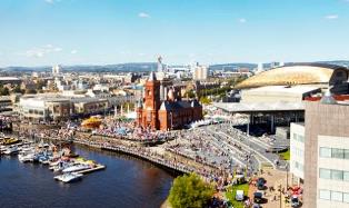 Cardiff Bay view from above