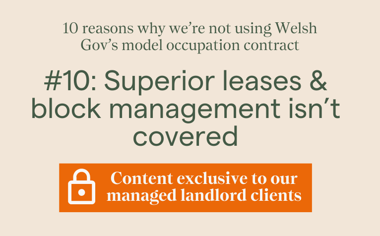 Content exclusive to our managed landlord clients