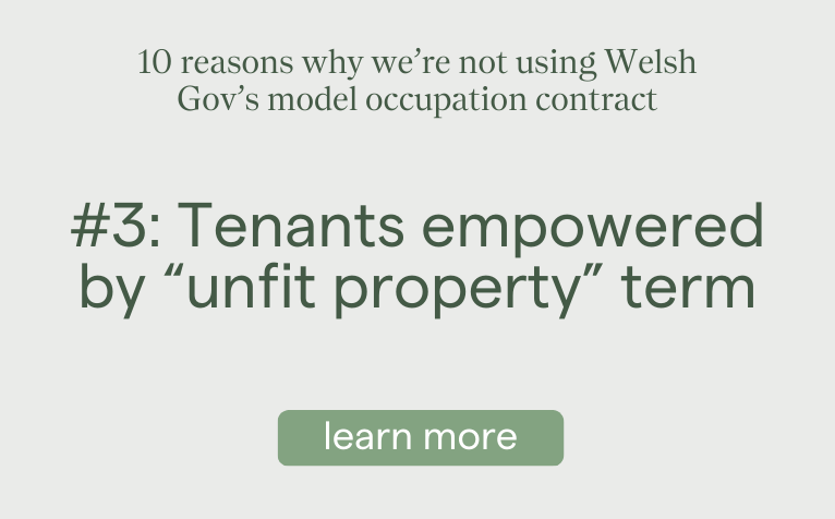 Tenants empowered by “unfit property” term
