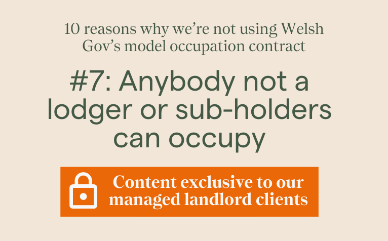 Content exclusive to our managed landlord clients