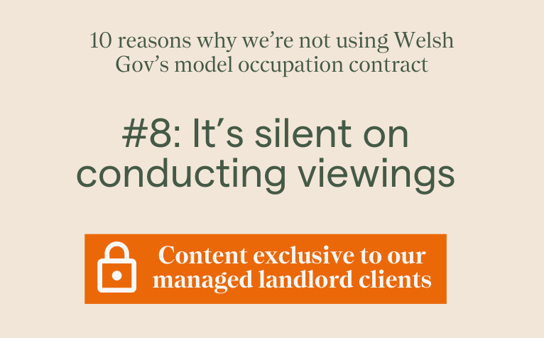 Content exclusive to our managed landlord clients