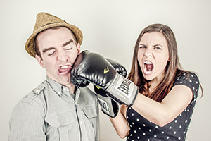 Angry people