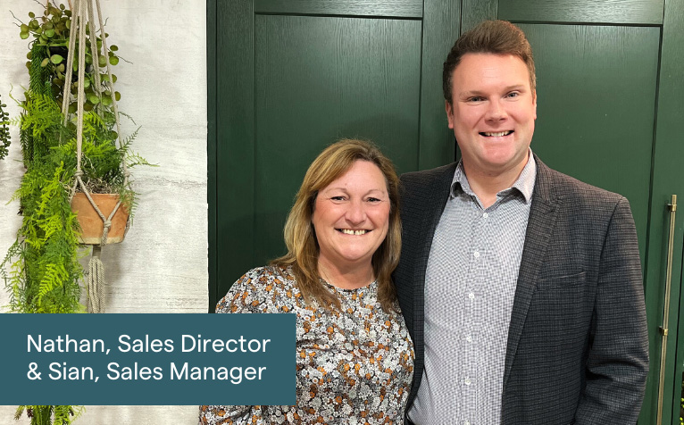 Nathan, Sales Director with Sian, Sales Manager