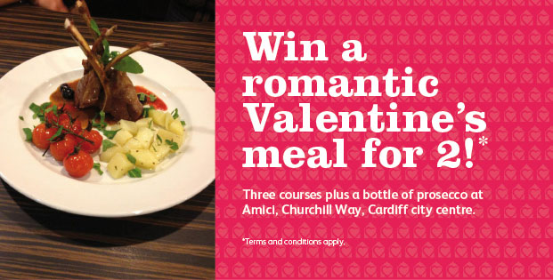 Win a meal for two at Amici with CPS Homes