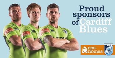 Cardiff Blues' green European shirt