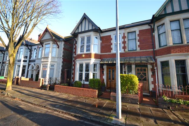 A row of terraced houses in Cardiff