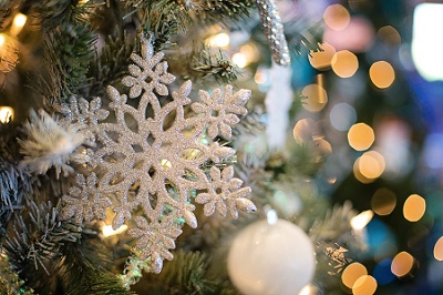 Christmas tree snowflake decoration