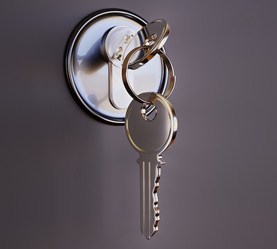 Key in door