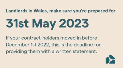 Important deadline for landlords in Wales: May 31st 2023