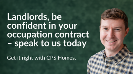 Landlords, be confident in your occupation contract – speak to us today
