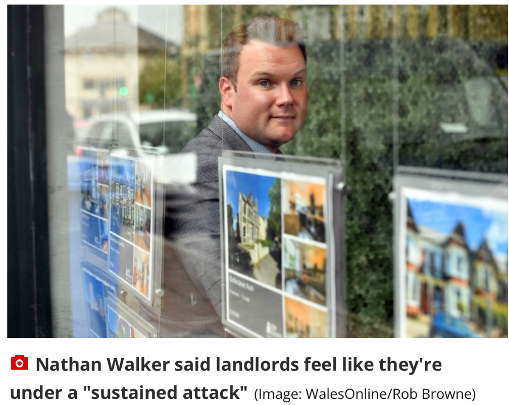 Nathan Walker shares thoughts on the current rental market with WalesOnline