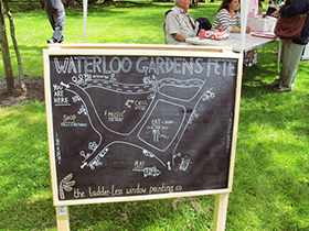 Waterloo Gardens Fete 2015 Map