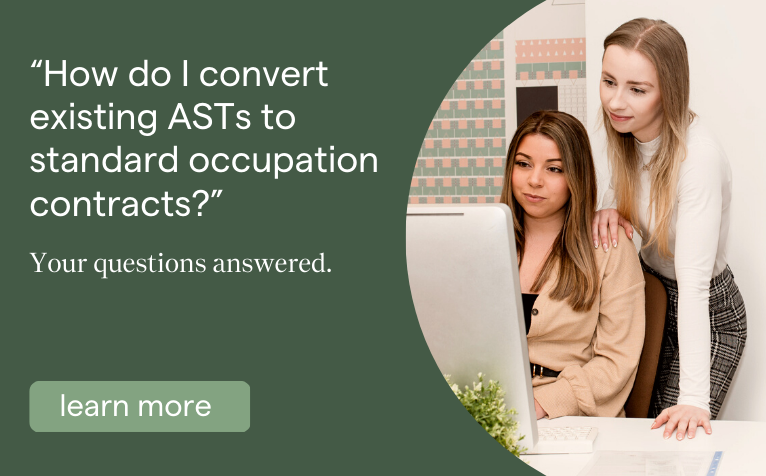 Guidance converting ASTs to occupation contracts under the Renting Homes Wales 2016 Act