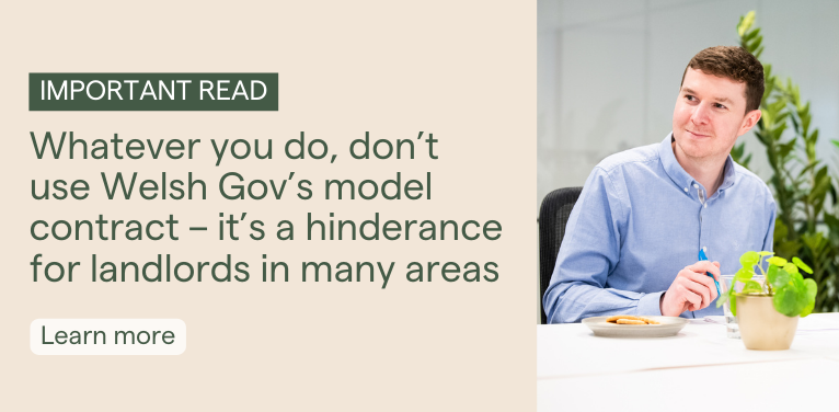 Increasing rent under the Renting Homes Wales Act 2016