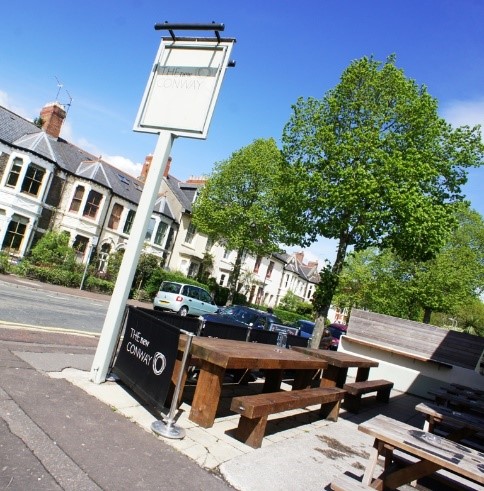 Pontcanna pub bench