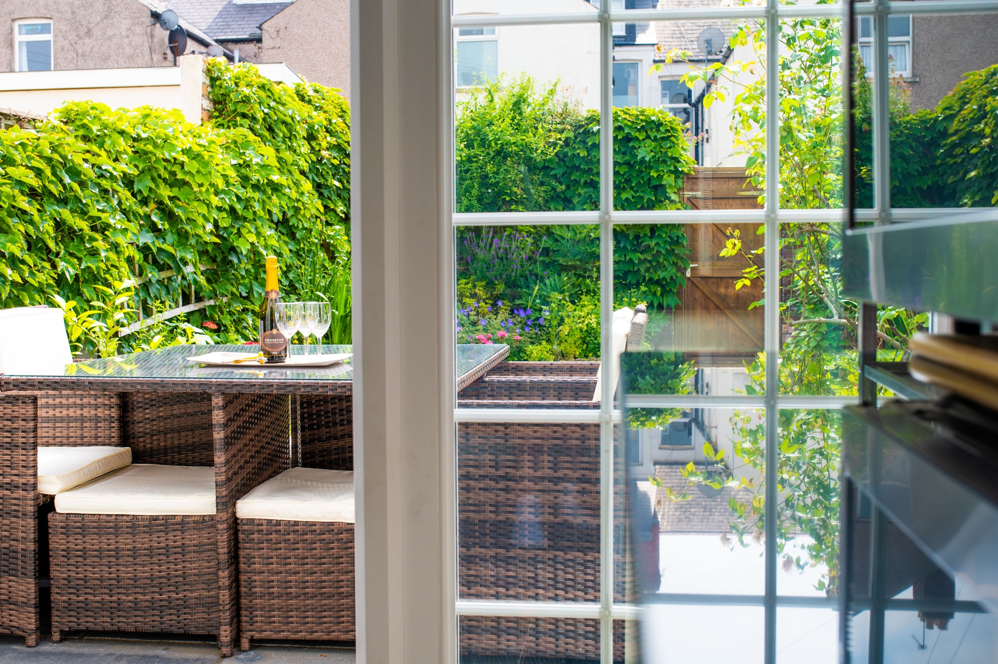 View through patio door